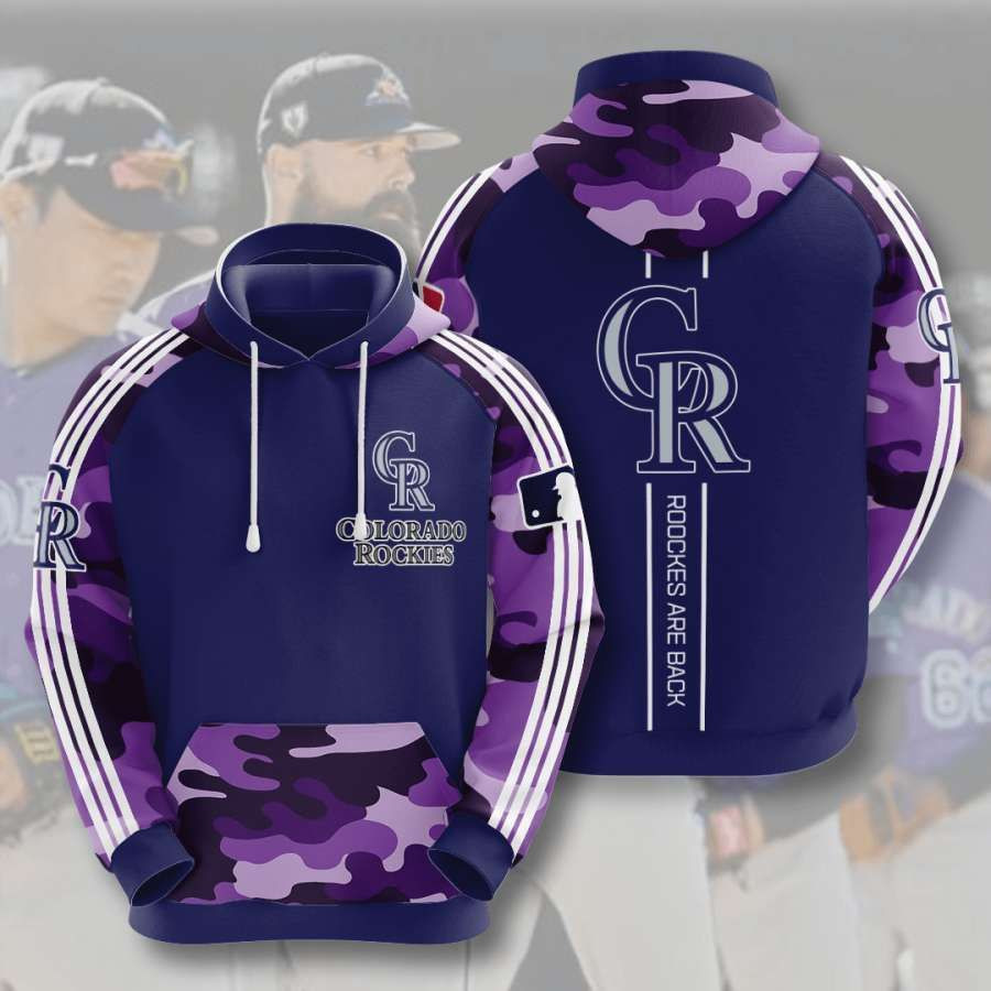 Colorado Rockies No488 Custom Hoodie 3D All Over Print