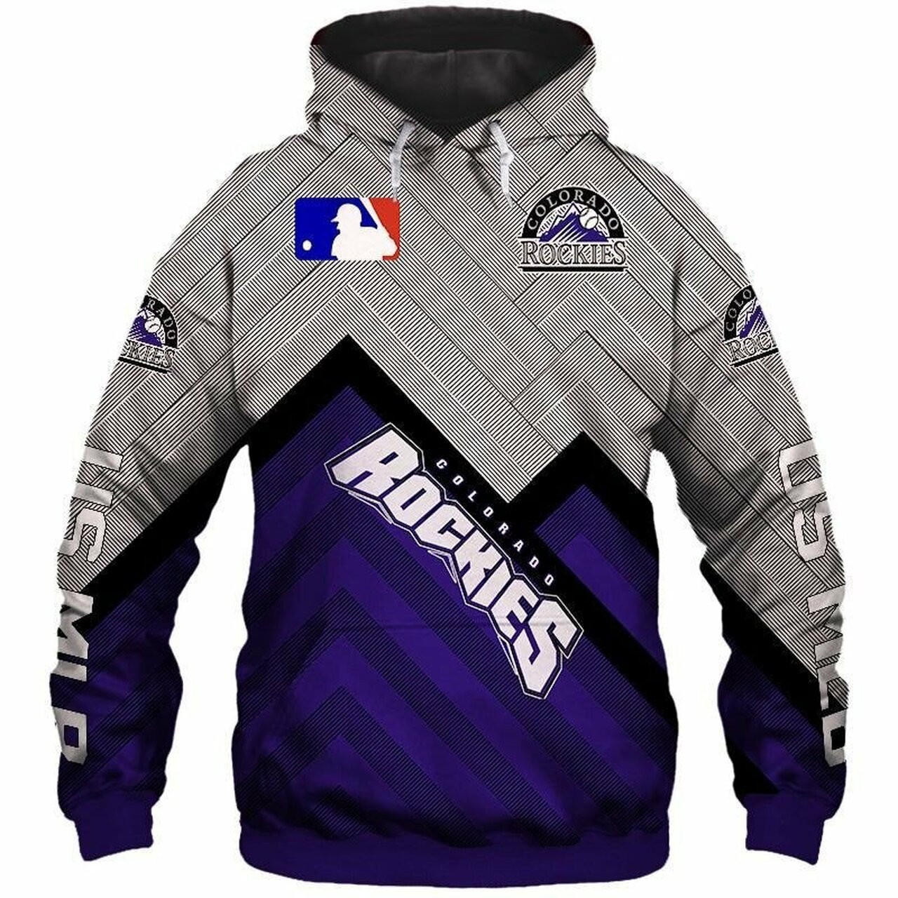 Colorado Rockies Pullover And Zippered Hoodies Custom 3d Graphic Printed 3d Hoodie All Over Print Hoodie For Men For Women