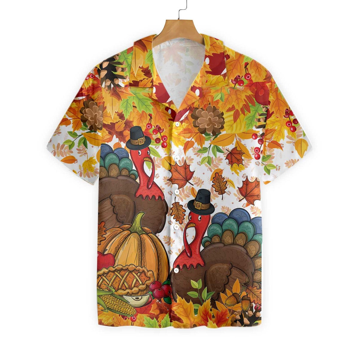 Colorful Festive Thanksgiving Hawaiian Shirt