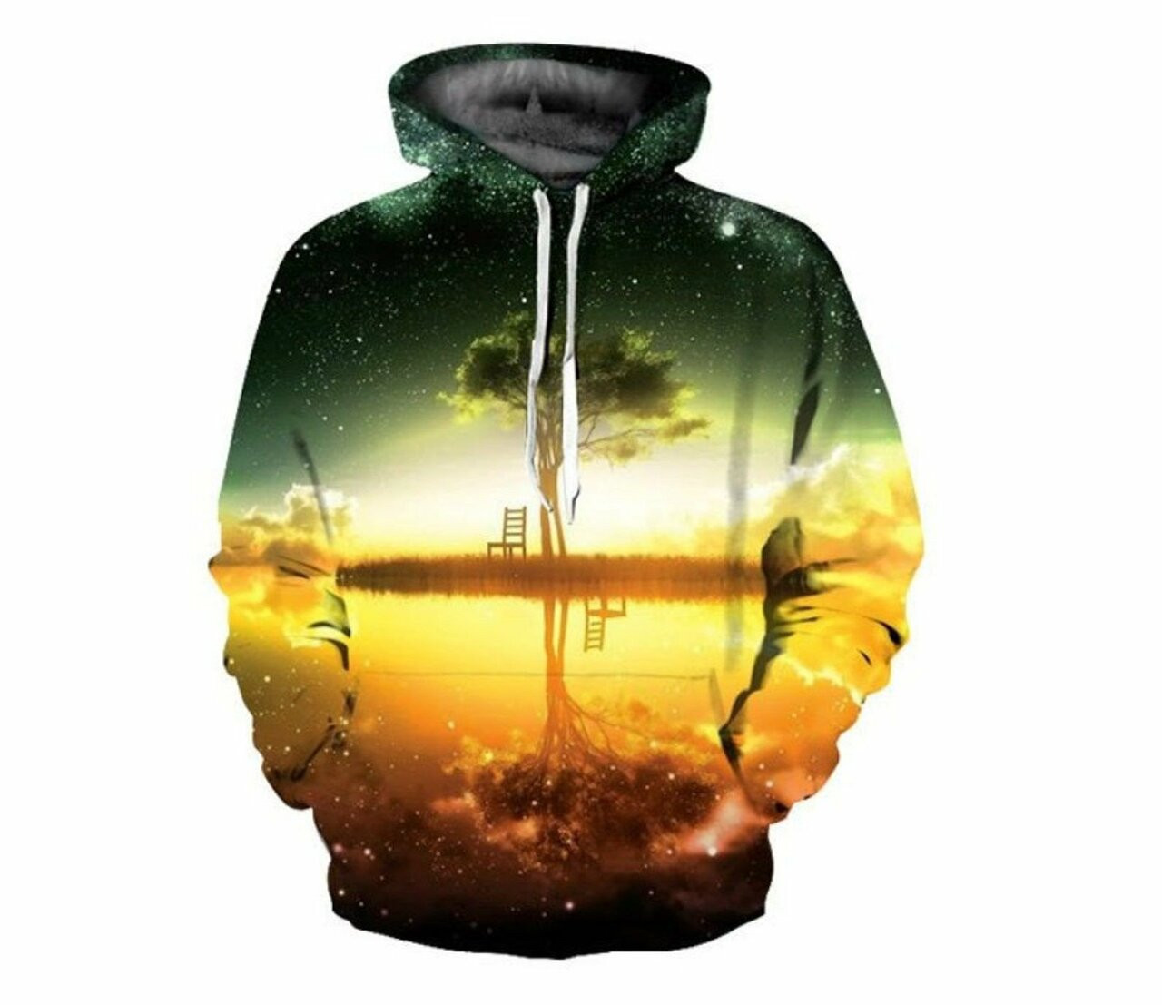 Colorful Nature Sky Tree 3d All Over Print Hoodie