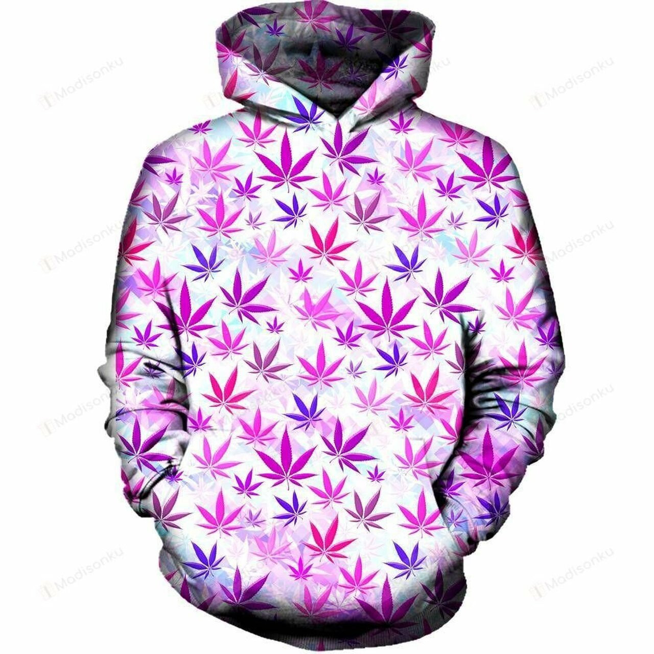 Colorful Weed 3d All Over Printed Hoodie