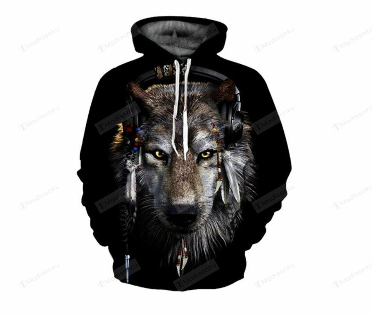 Colorful Wild Wolf 3d All Over Print Hoodie