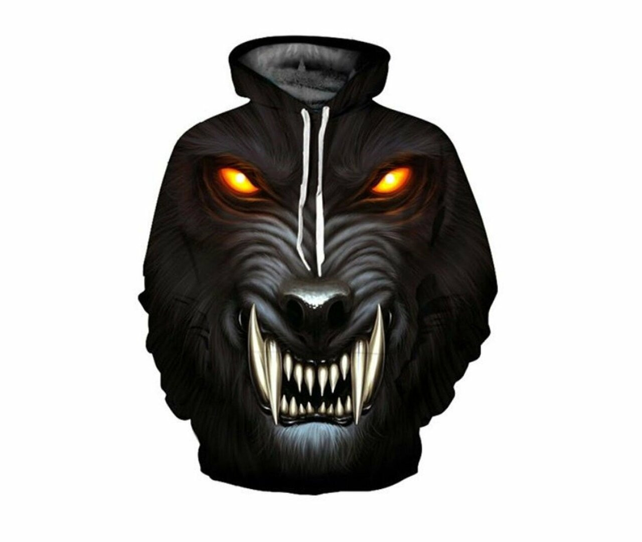 Colorful Wild Wolf 3d All Over Print Hoodie, Zip-up Hoodie