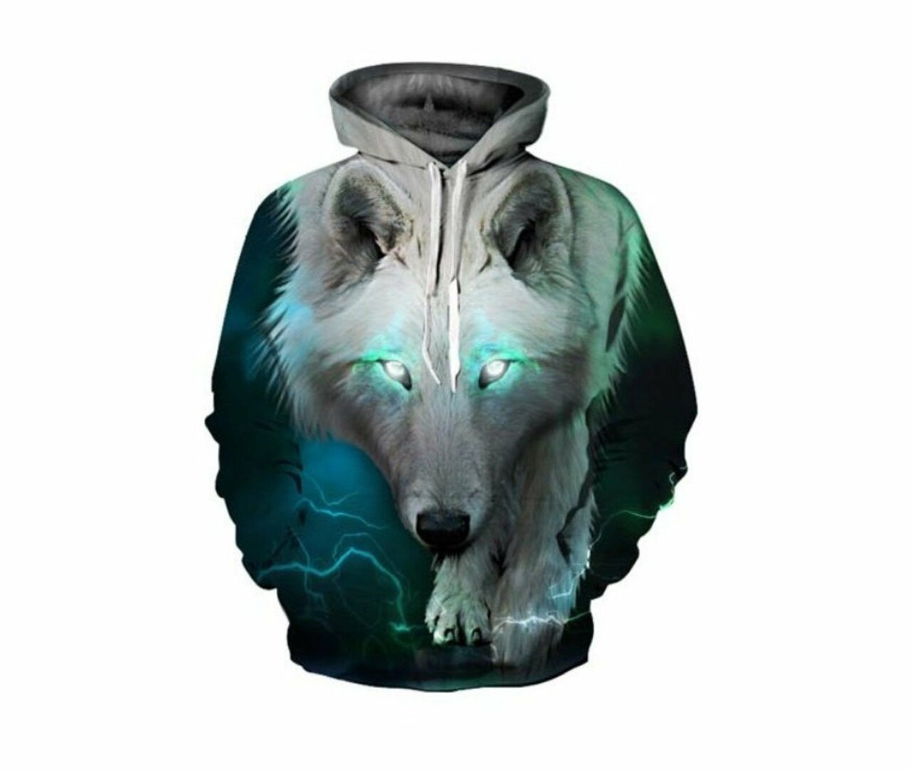 Colorful Wild Wolf 3d All Over Print Hoodie