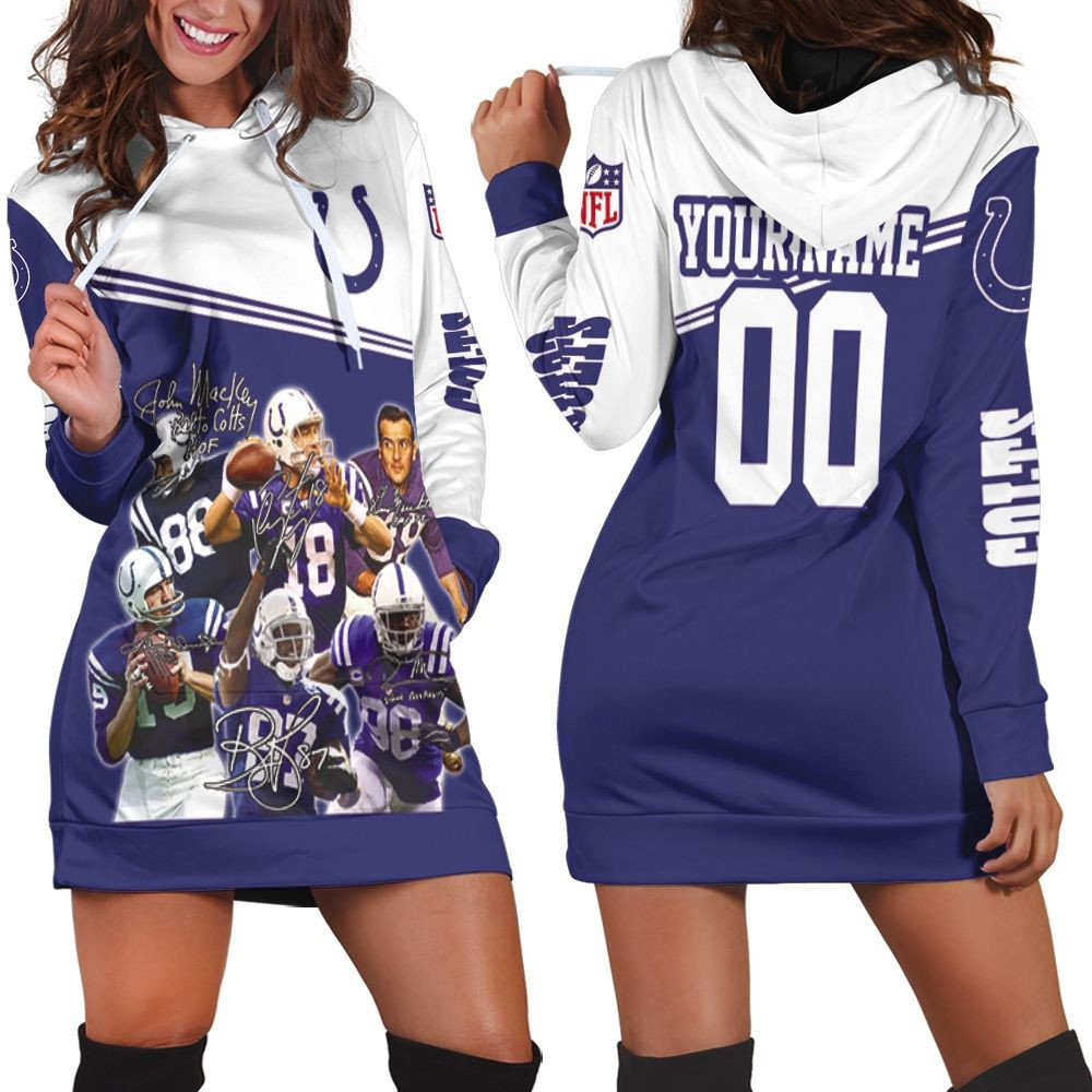 Colts 3d Hoodie Dress Sweater Dress Sweatshirt Dress