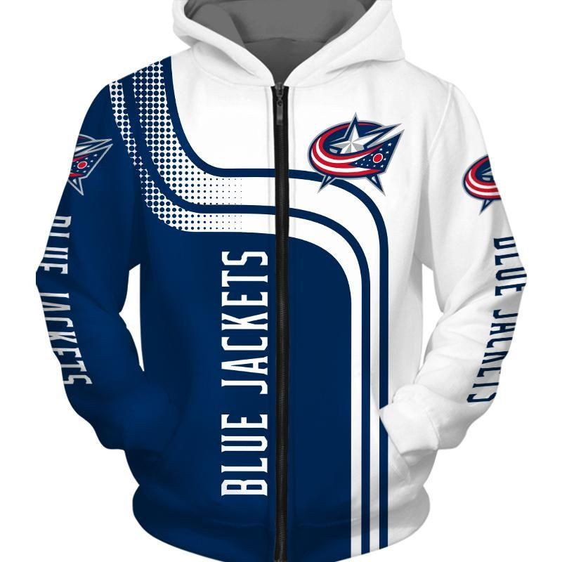 Columbus Blue Jackets 3D All Over Print Hoodie, Zip-up Hoodie