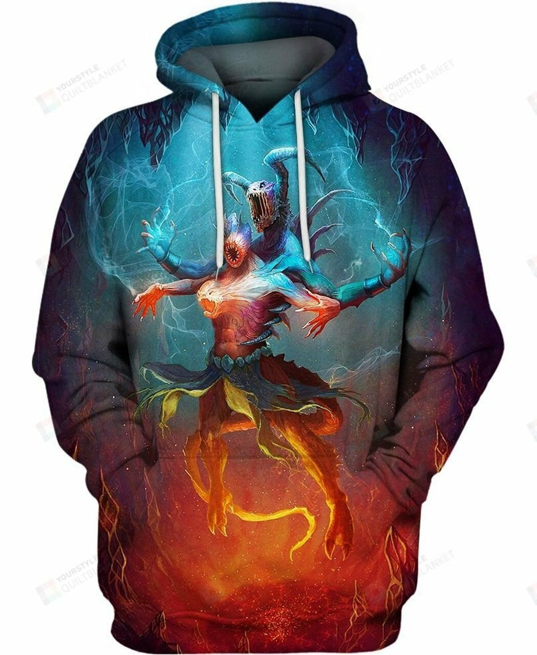 Conjuring The Dead Alien 3d All Over Print Hoodie