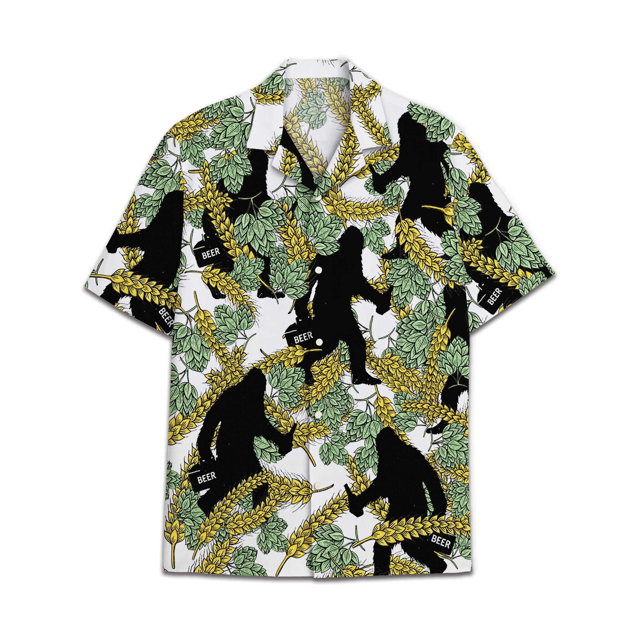 Cool Bigfoot Hawaiian Shirt Hawaiian Shirt For Men
