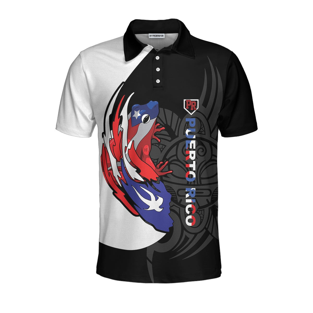 Coqui Puerto Rico Flag Polo Shirt USA Shirt With Puerto Rico Flag Puerto Rico State USA Shirt For Men And Women