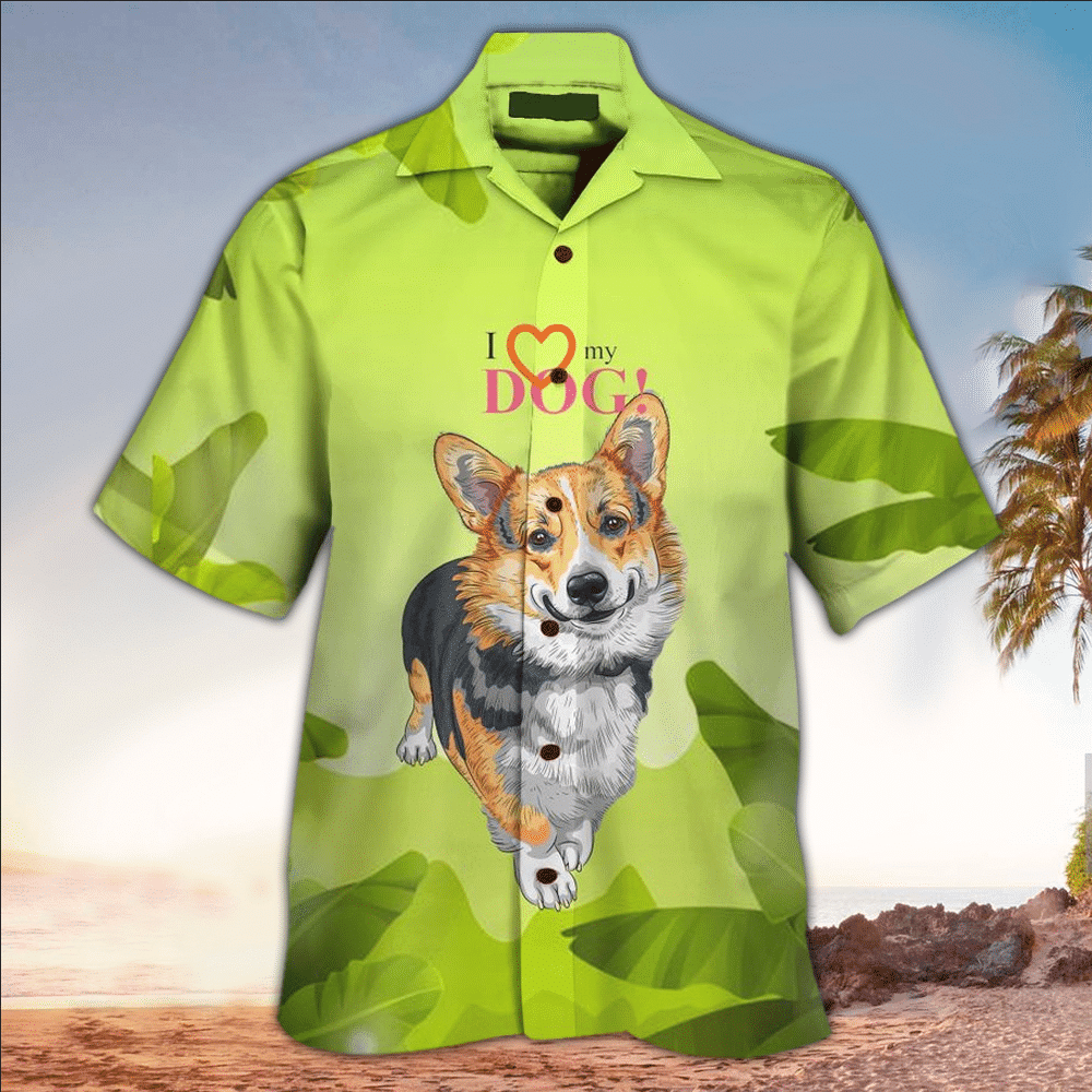 Corgi Aloha Shirt Hawaiian Shirt For Dog Lovers Shirt For Men and Women