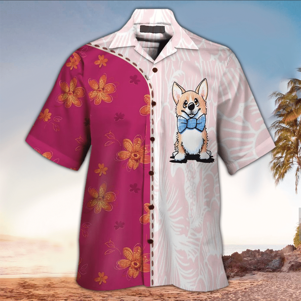 Corgi Aloha Shirt Hawaiian Shirt For Dog Lovers Shirt For Men and Women