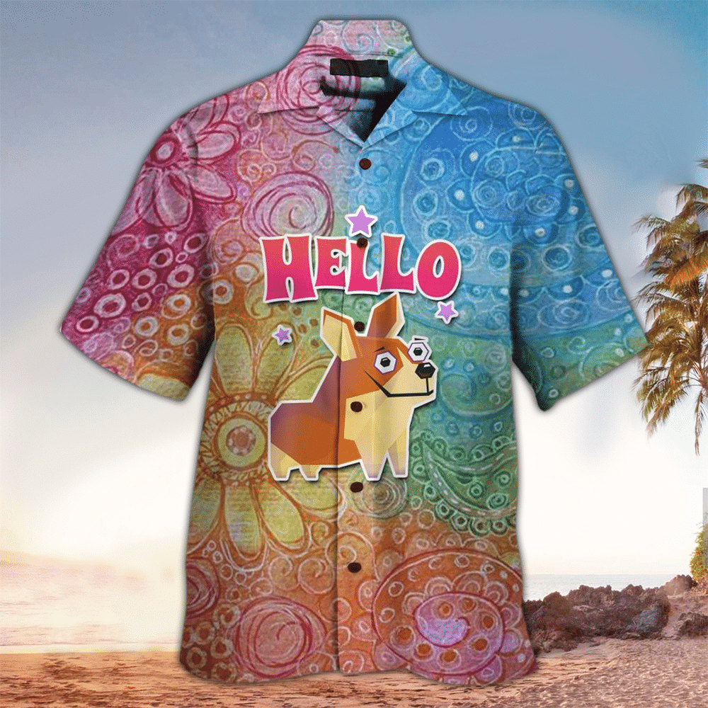 Corgi Hawaiian Shirt Dog Lover Gifts Shirt For Men and Women