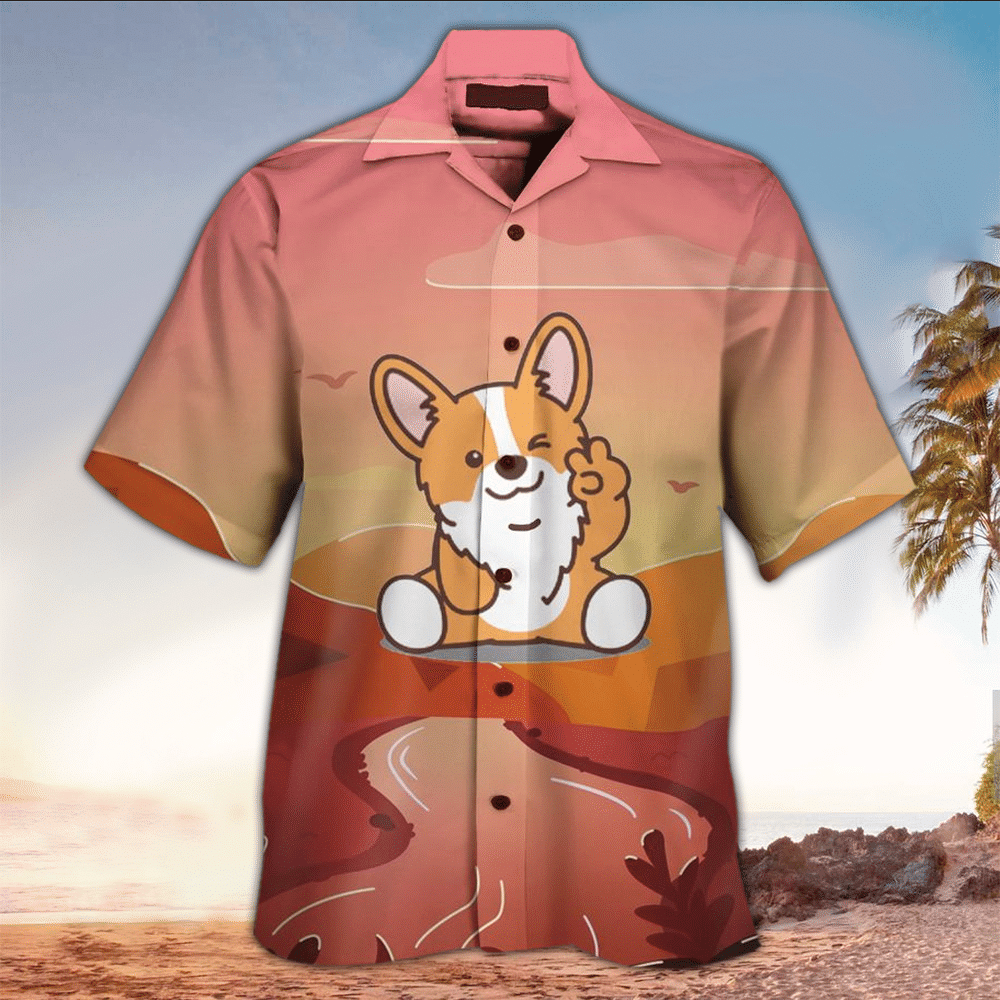 Corgi Hawaiian Shirt Dog Lover Gifts Shirt For Men and Women