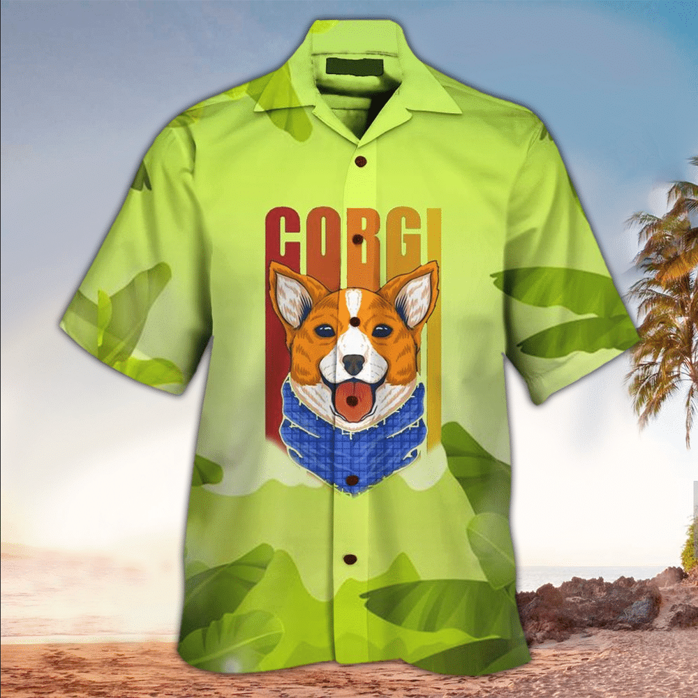 Corgi Hawaiian Shirt Dog Lover Gifts Shirt For Men and Women