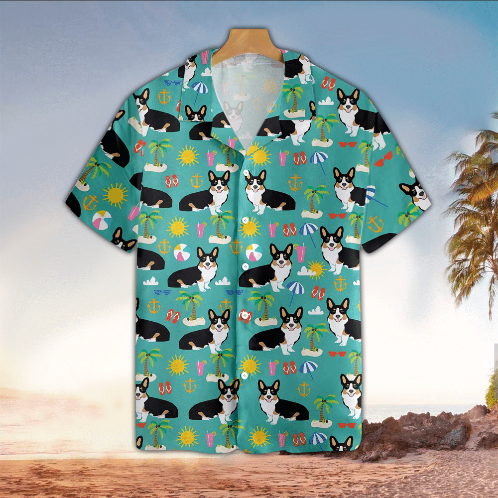 Corgi Hawaiian Shirt Perfect Dog Clothing Shirt For Men and Women