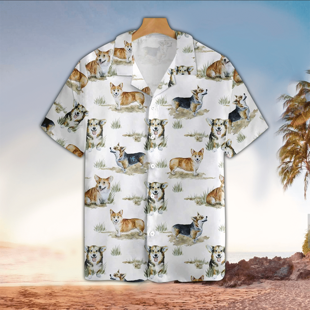 Corgi Hawaiian Shirt Perfect Dog Clothing Shirt For Men and Women