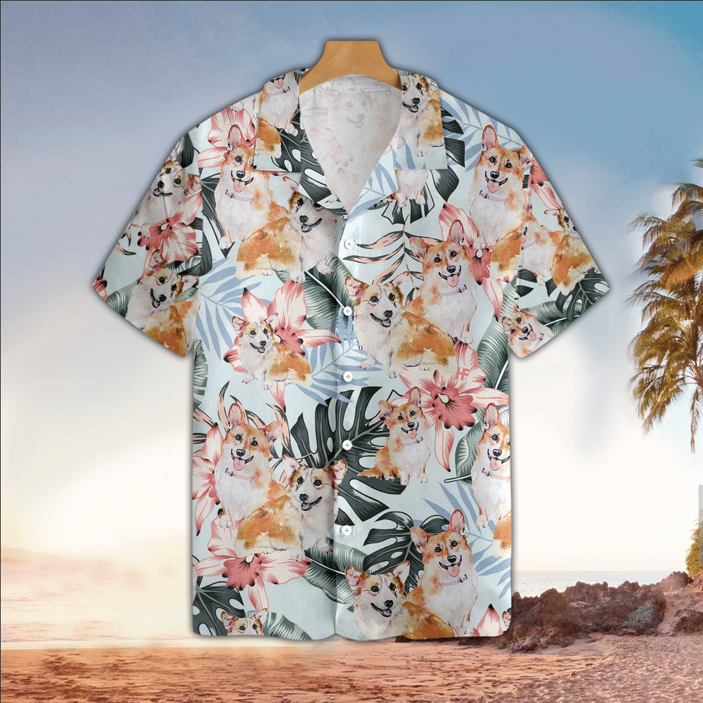 Corgi Hawaiian Shirt Perfect Dog Clothing Shirt For Men and Women