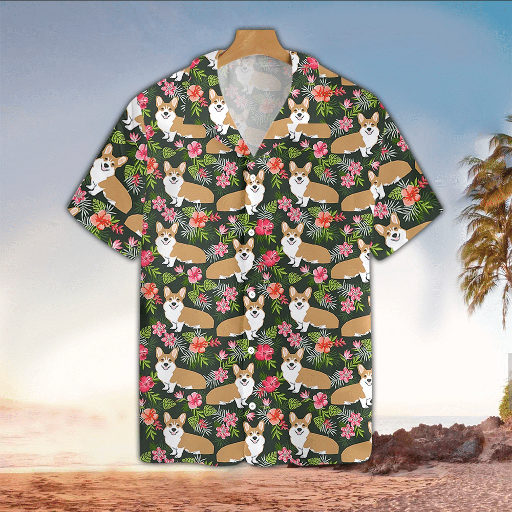 Corgi Hawaiian Shirt Perfect Dog Clothing Shirt For Men and Women