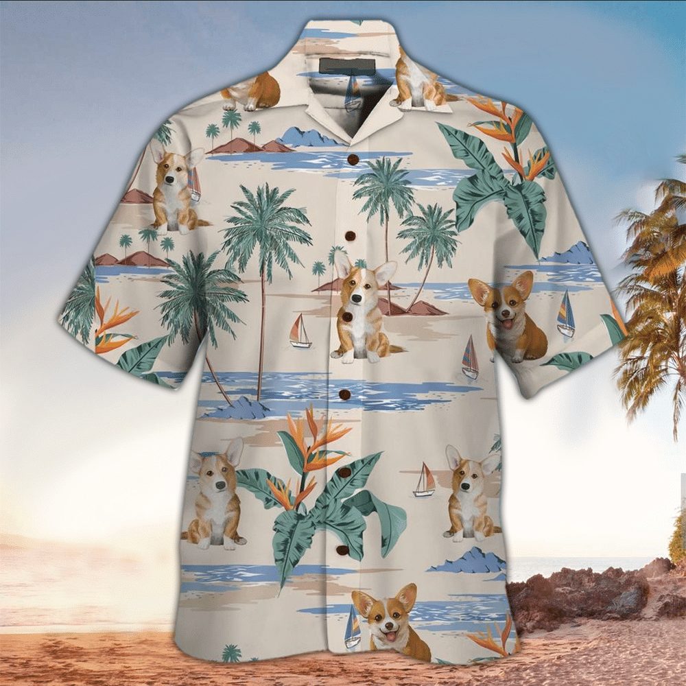 Corgi Hawaiian Shirt Perfect Gift Ideas For Dog Lover Shirt For Men and Women