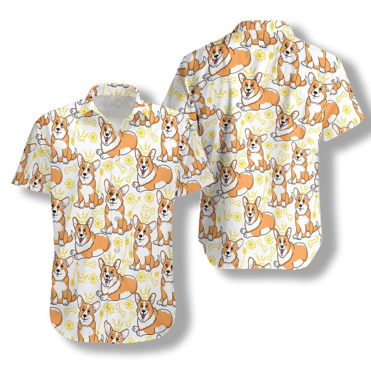 Corgi Pembroke Shirt For Men Hawaiian Shirt