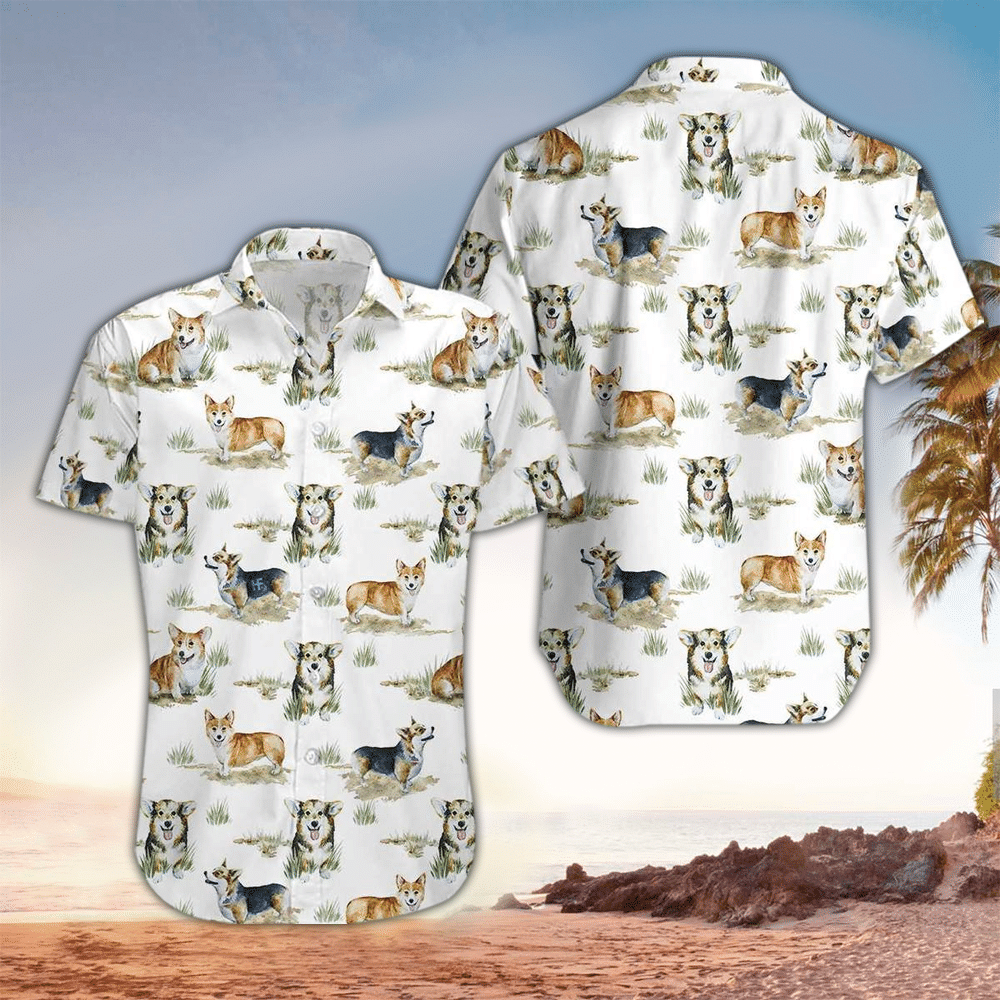 Corgi Shirt Corgi Hawaiian Shirt For Dog Lovers Shirt For Men and Women