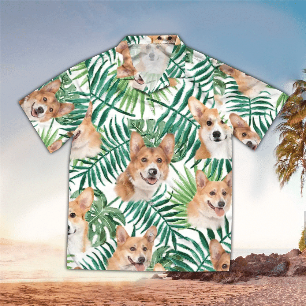 Corgi Shirt Corgi Hawaiian Shirt For Dog Lovers Shirt For Men and Women