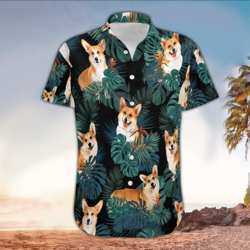 Corgi Shirt Corgi Hawaiian Shirt For Dog Lovers Shirt For Men and Women