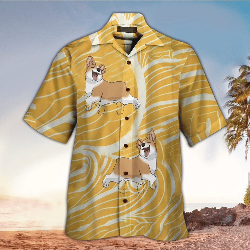 Corgi Shirt Corgi Hawaiian Shirt For Dog Lovers Shirt For Men and Women