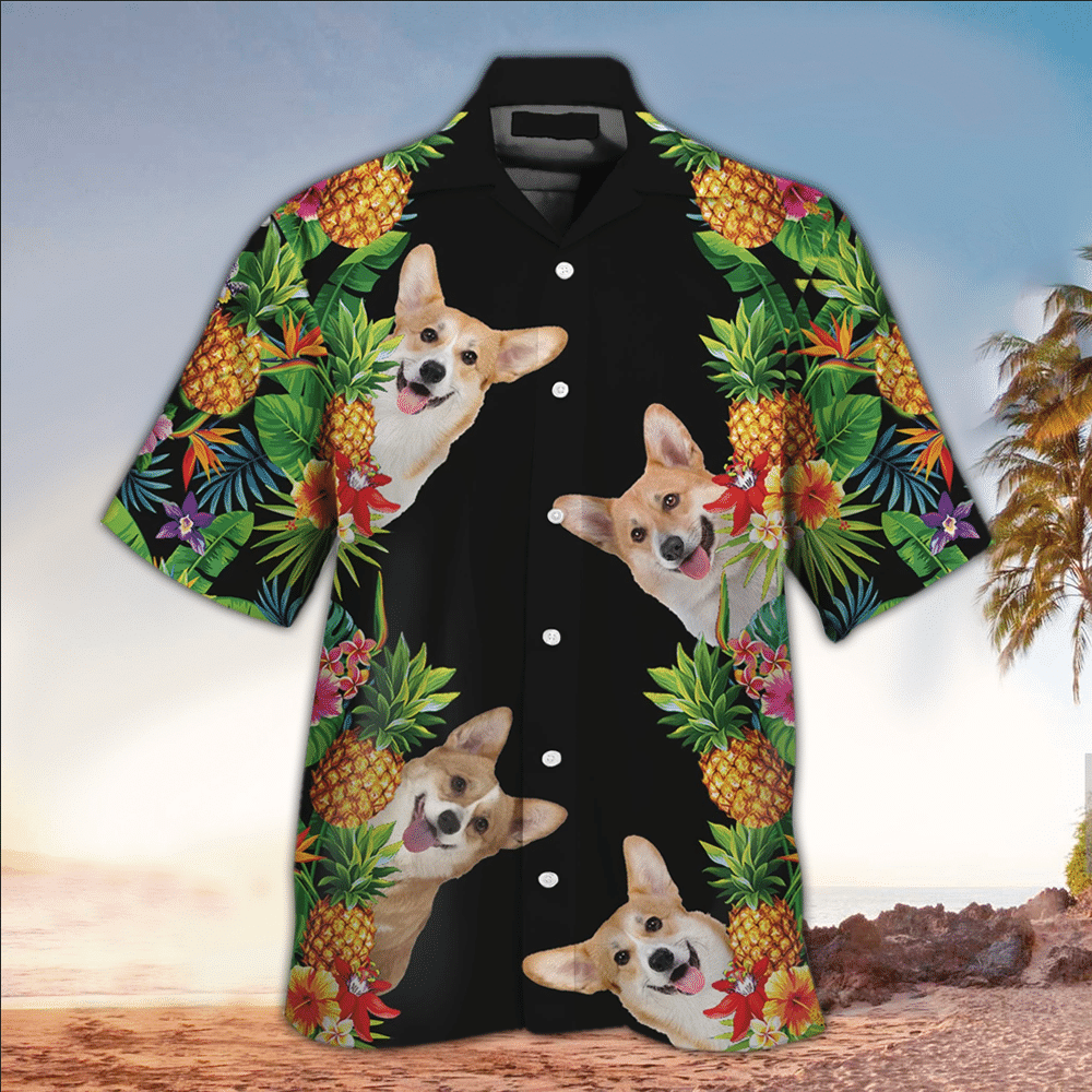 Corgi Shirt Corgi Hawaiian Shirt For Dog Lovers Shirt For Men and Women