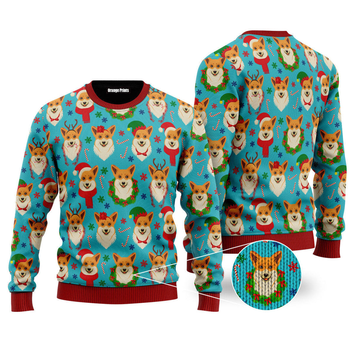 Corgi Snow Dog Christmas Ugly Christmas Sweater Ugly Sweater For Men Women
