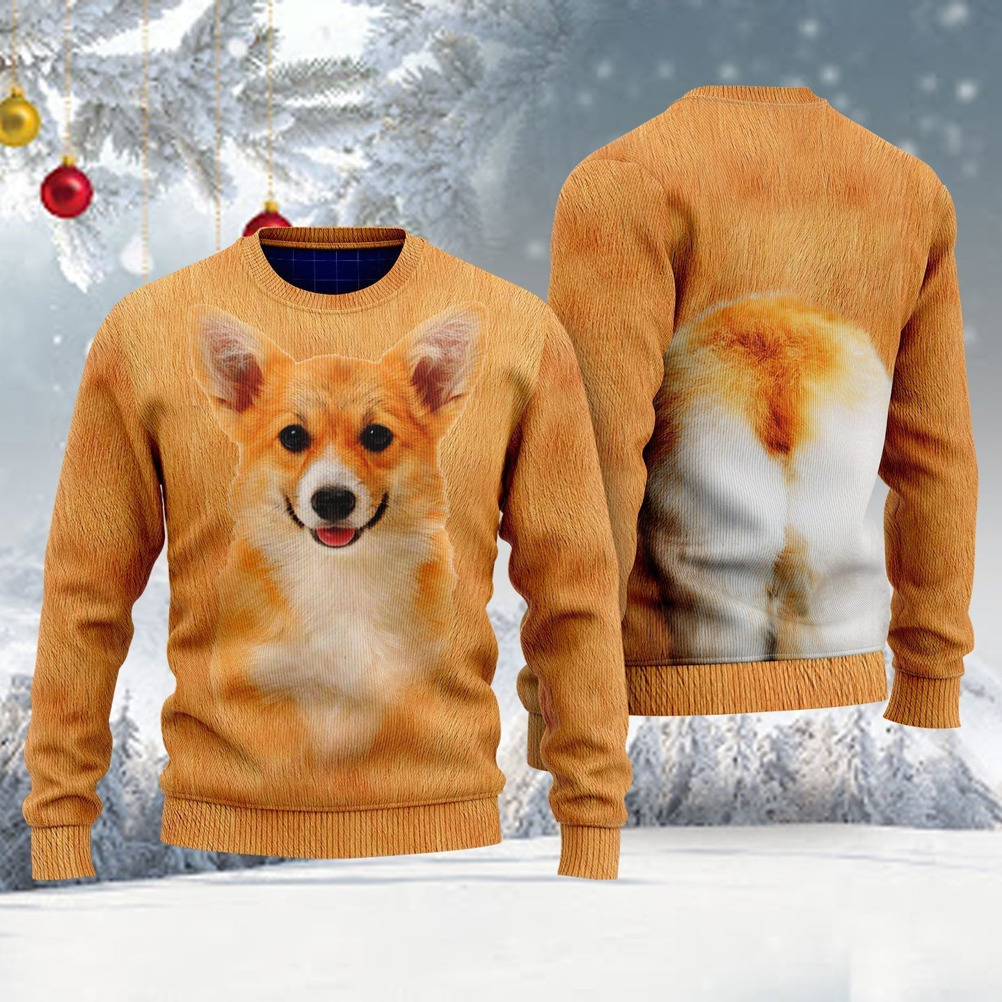 Corgi Ugly Christmas Sweater Ugly Sweater For Men Women