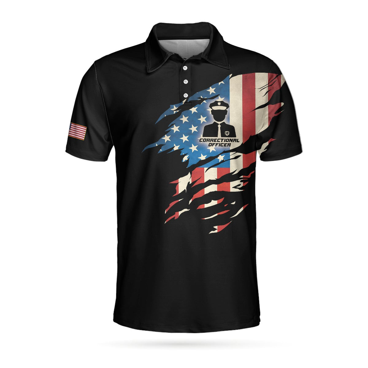 Correctional Officer My Craft Allows Me To Discipline Anything Skull Polo Shirt Ripped American Flag Polo Shirt Officer Shirt For Men