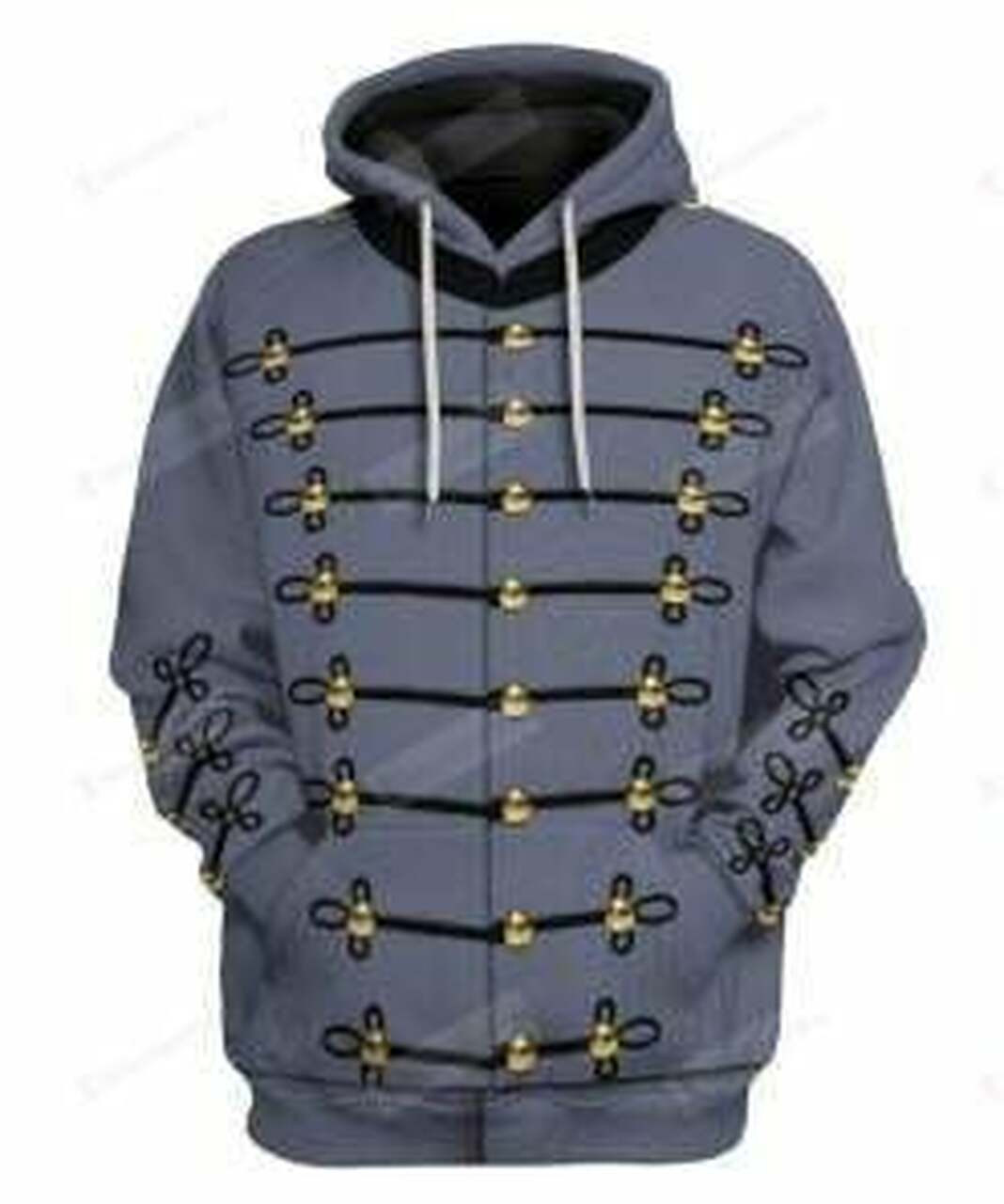 Cosplay American Civil War Military Uniform 3d All Over Print Hoodie