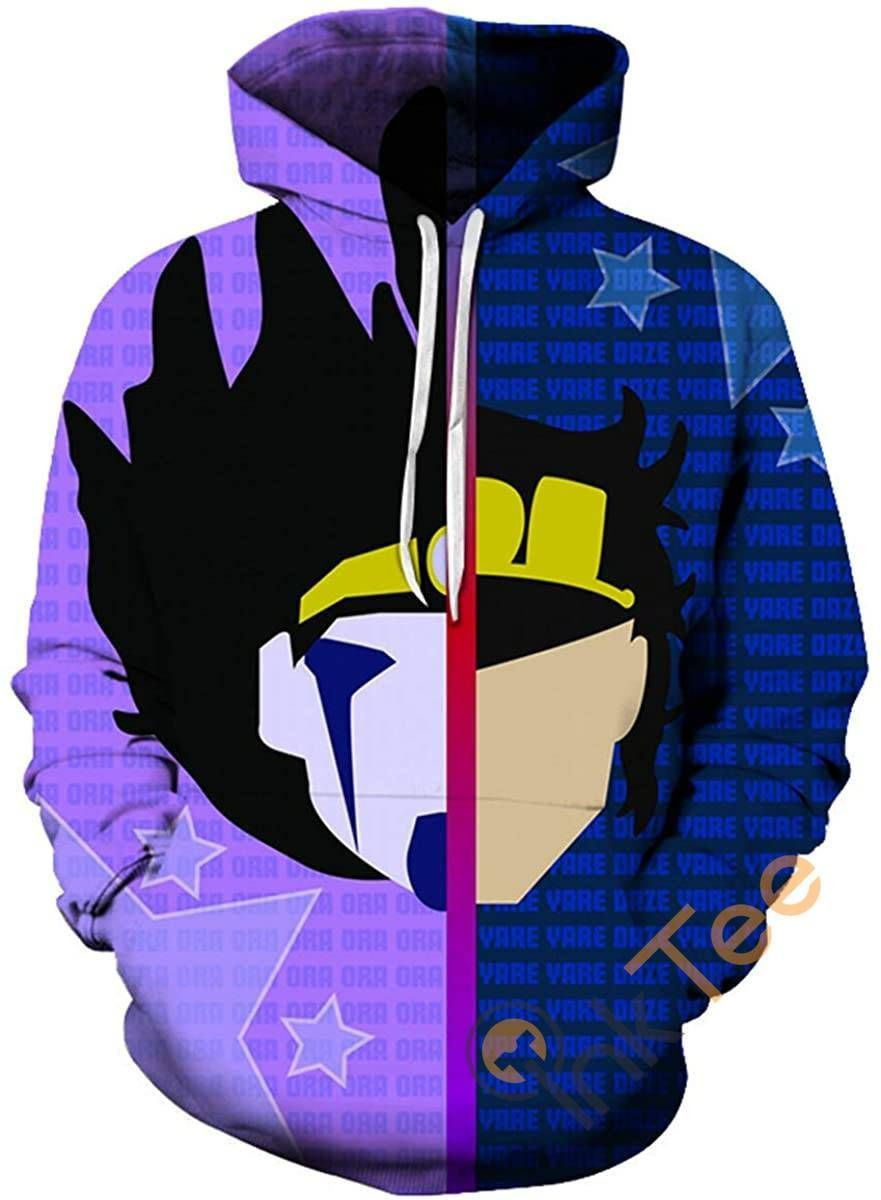 Cosplay Jojo39s Bizarre Adventure Print Pullover With Front Pocket Sku109 Hoodie 3D All Over Print