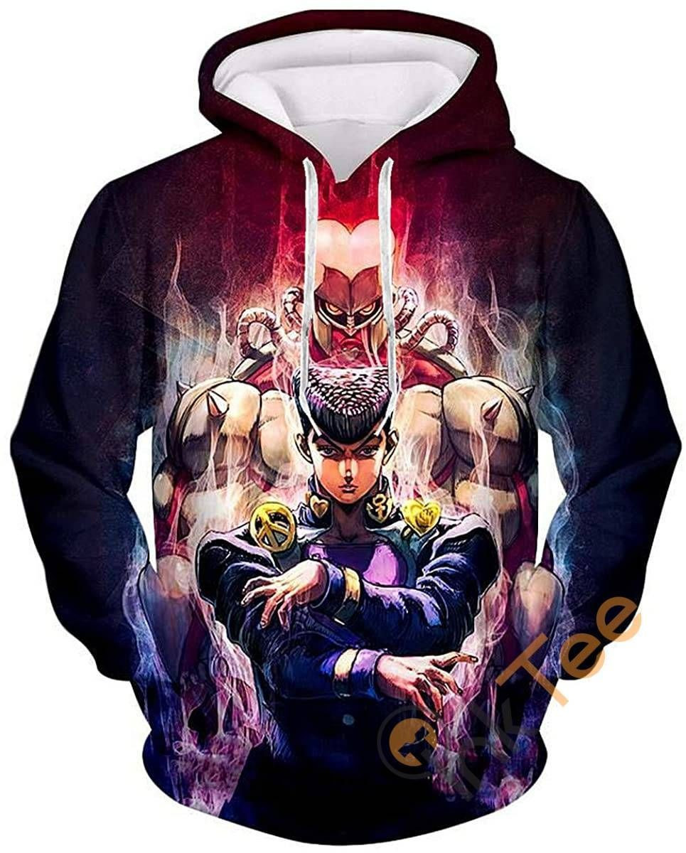 Cosplay Jojo39s Bizarre Adventure Print Pullover With Front Pocket Sku110 Hoodie 3D All Over Print