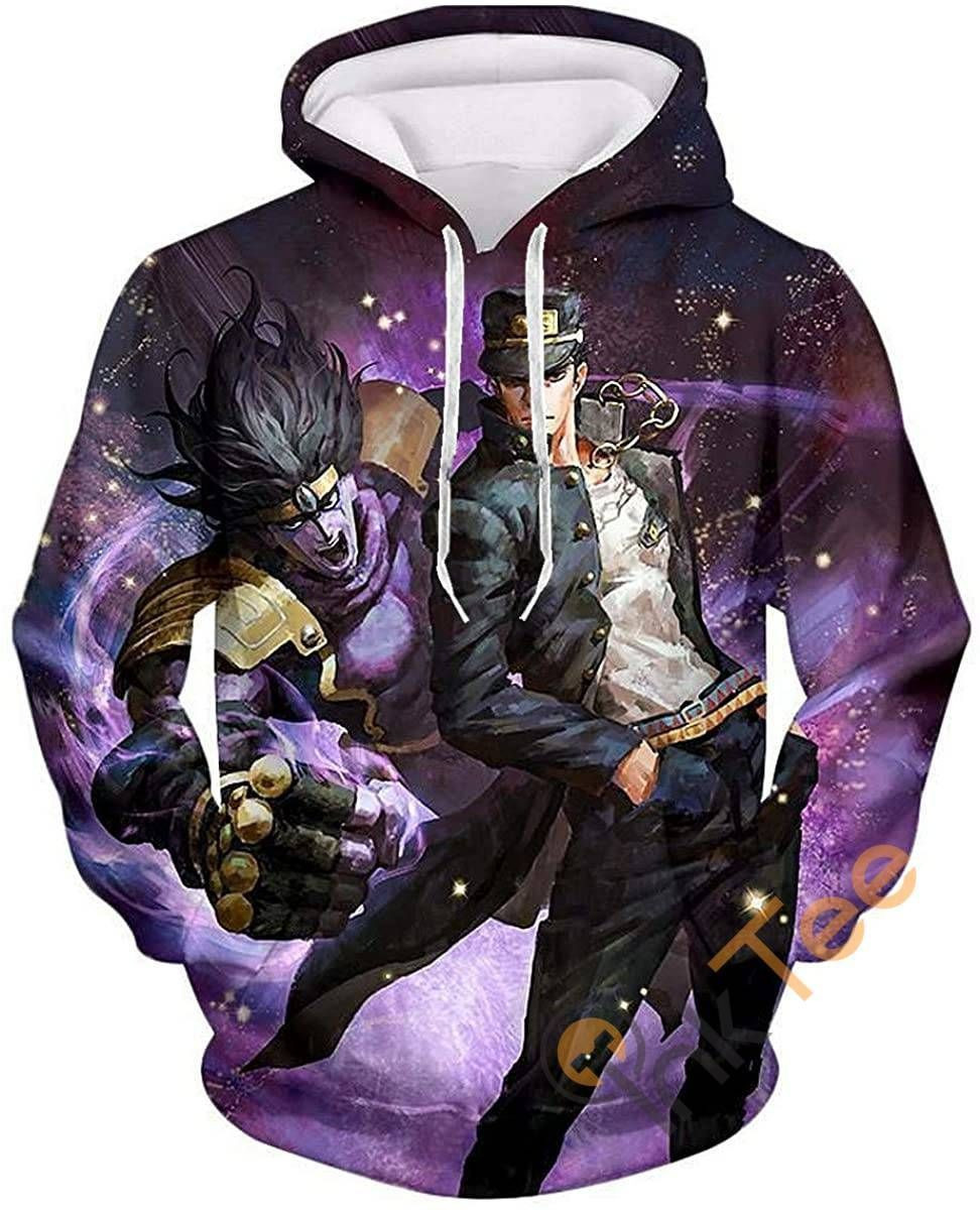 Cosplay Jojo39s Bizarre Adventure Print Pullover With Front Pocket Sku113 Hoodie 3D All Over Print