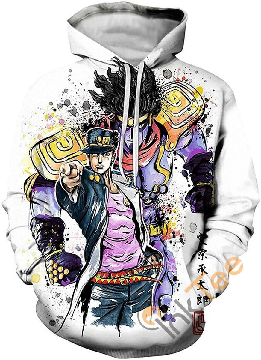 Cosplay Jojo39s Bizarre Adventure Print Pullover With Front Pocket Sku117 Hoodie 3D All Over Print