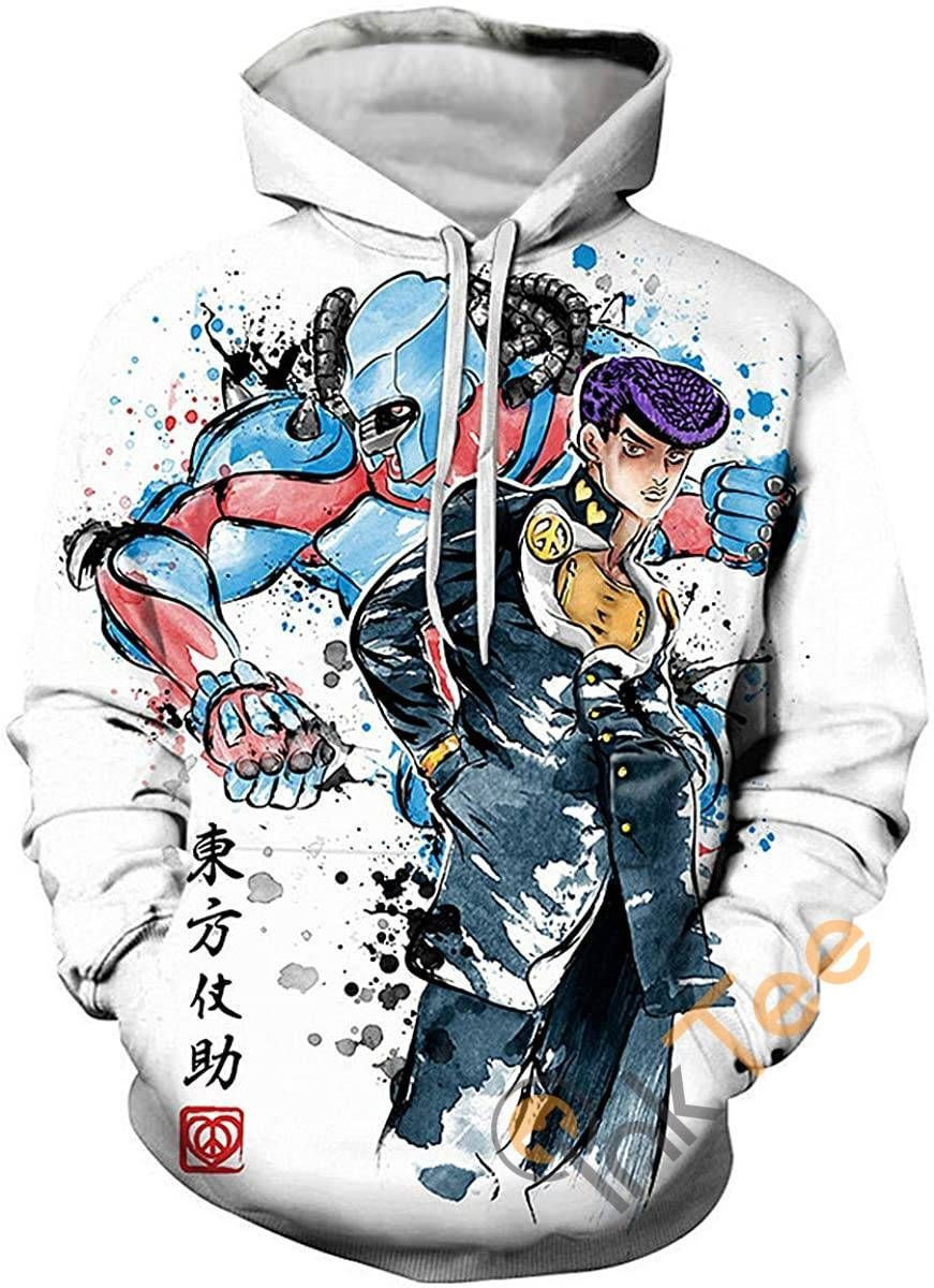 Cosplay Jojo39s Bizarre Adventure Print Pullover With Front Pocket Sku119 Hoodie 3D All Over Print