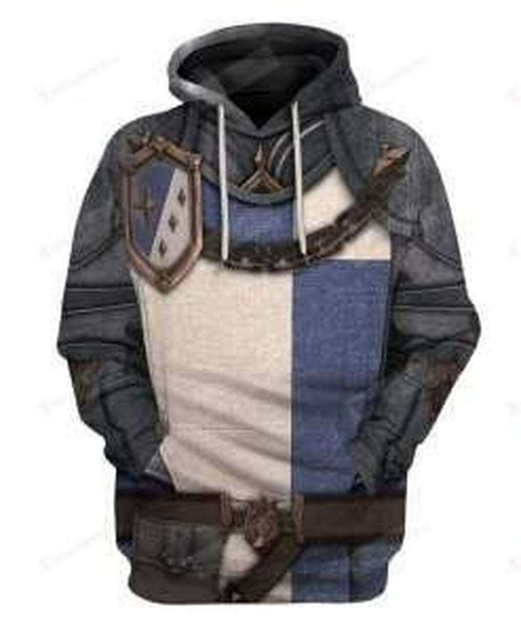 Cosplay Knight Armor 3d All Over Print Hoodie