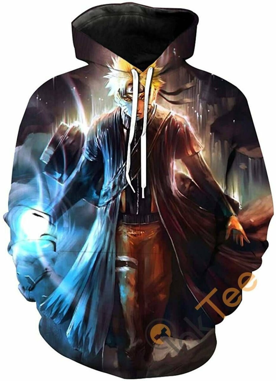 Cosplay Naruto Print Pullover With Front Pocket 3d All Over Printed Hoodie
