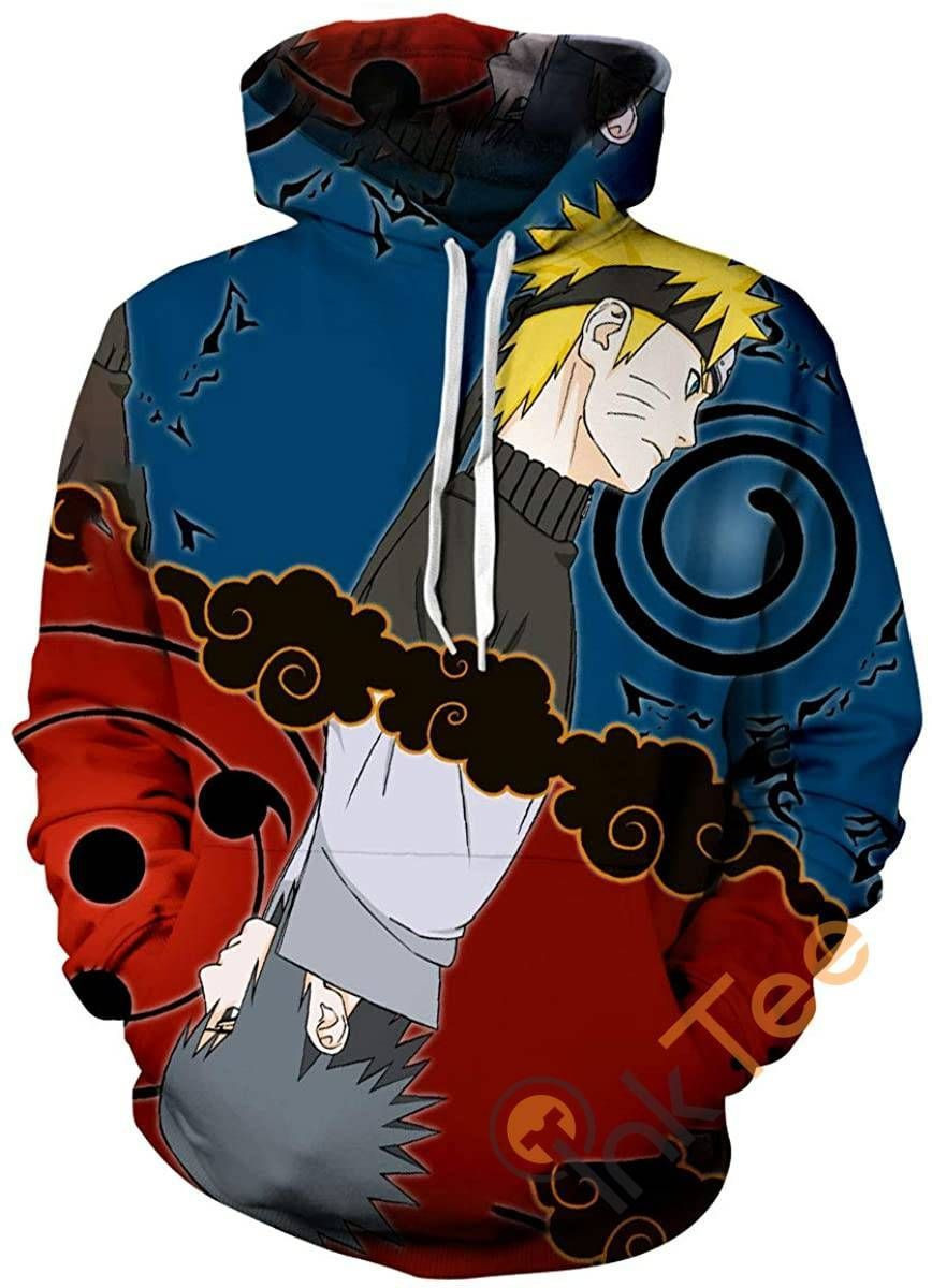 Cosplay Naruto Print Pullover With Front Pocket Sku64 Hoodie 3D All Over Print