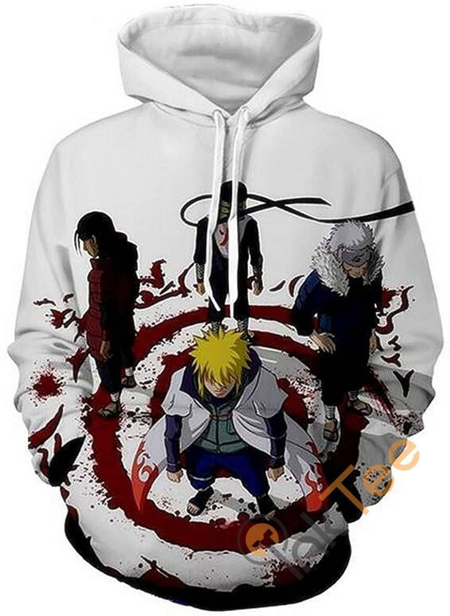 Cosplay Naruto Print Pullover With Front Pocket Sku74 Hoodie 3D All Over Print