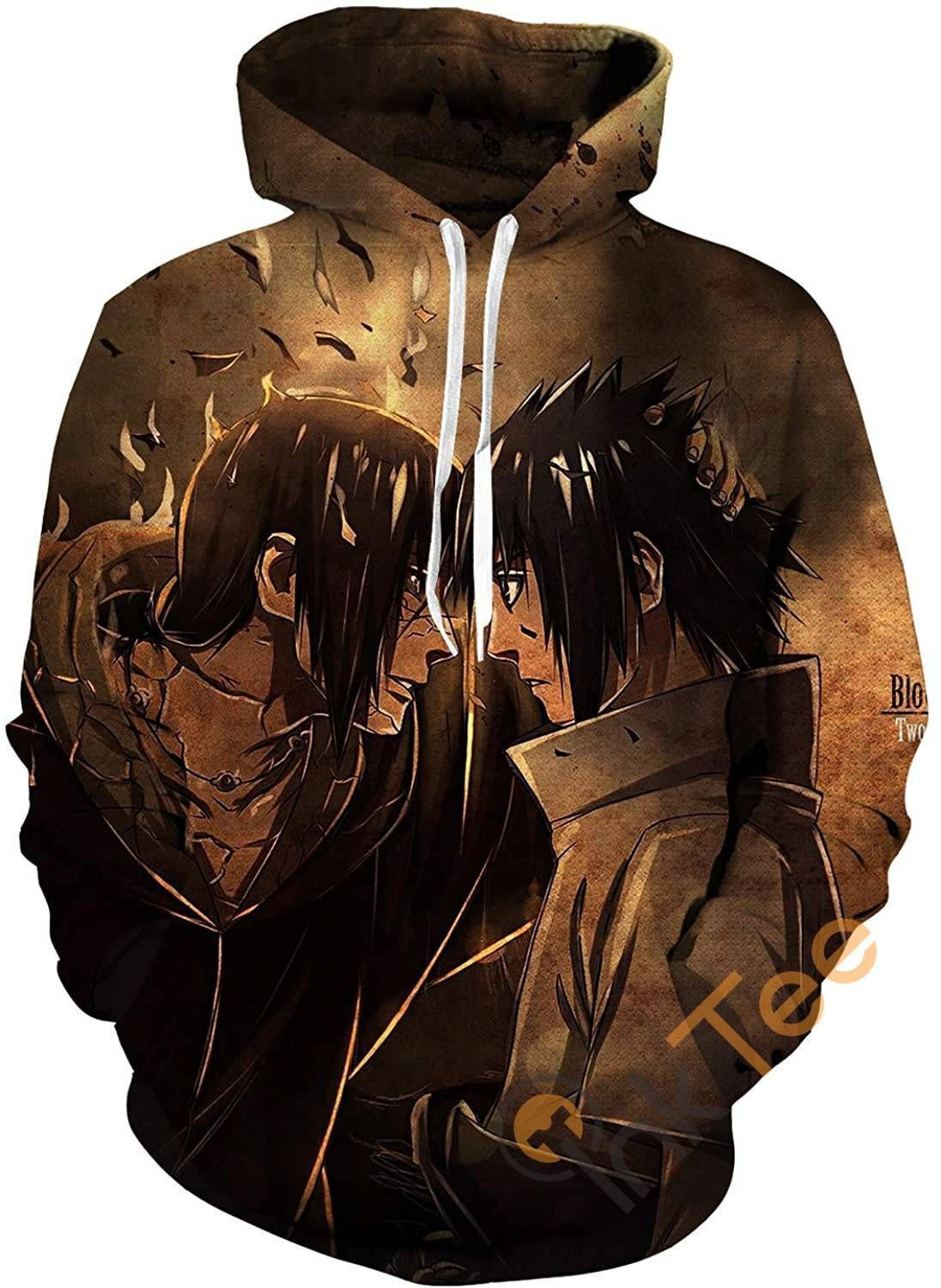 Cosplay Naruto Print Pullover With Front Pocket Sku81 Hoodie 3D All Over Print