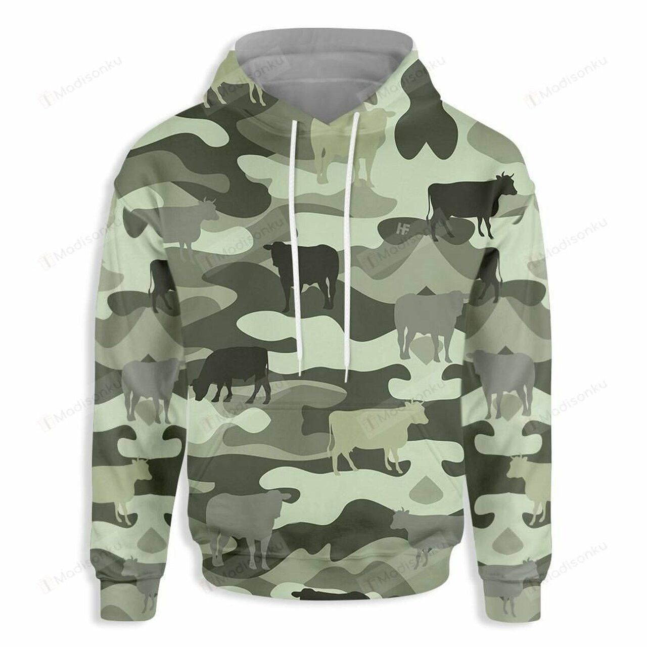 Cow Camouflage Farmer For Unisex 3d All Over Print Hoodie