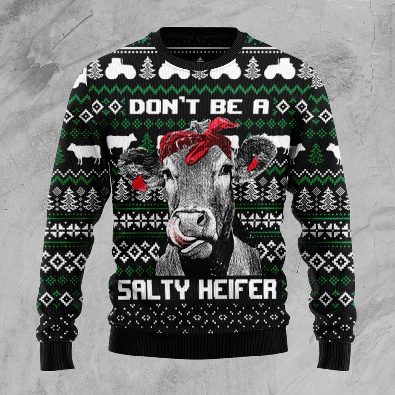 Cow Heifer Ugly Christmas Sweater Ugly Sweater For Men Women, Holiday Sweater