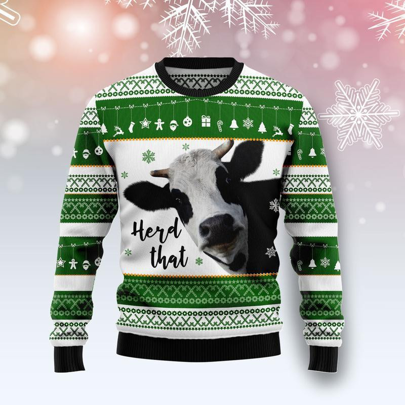 Cow Herd That Ugly Christmas Sweater Ugly Sweater For Men Women