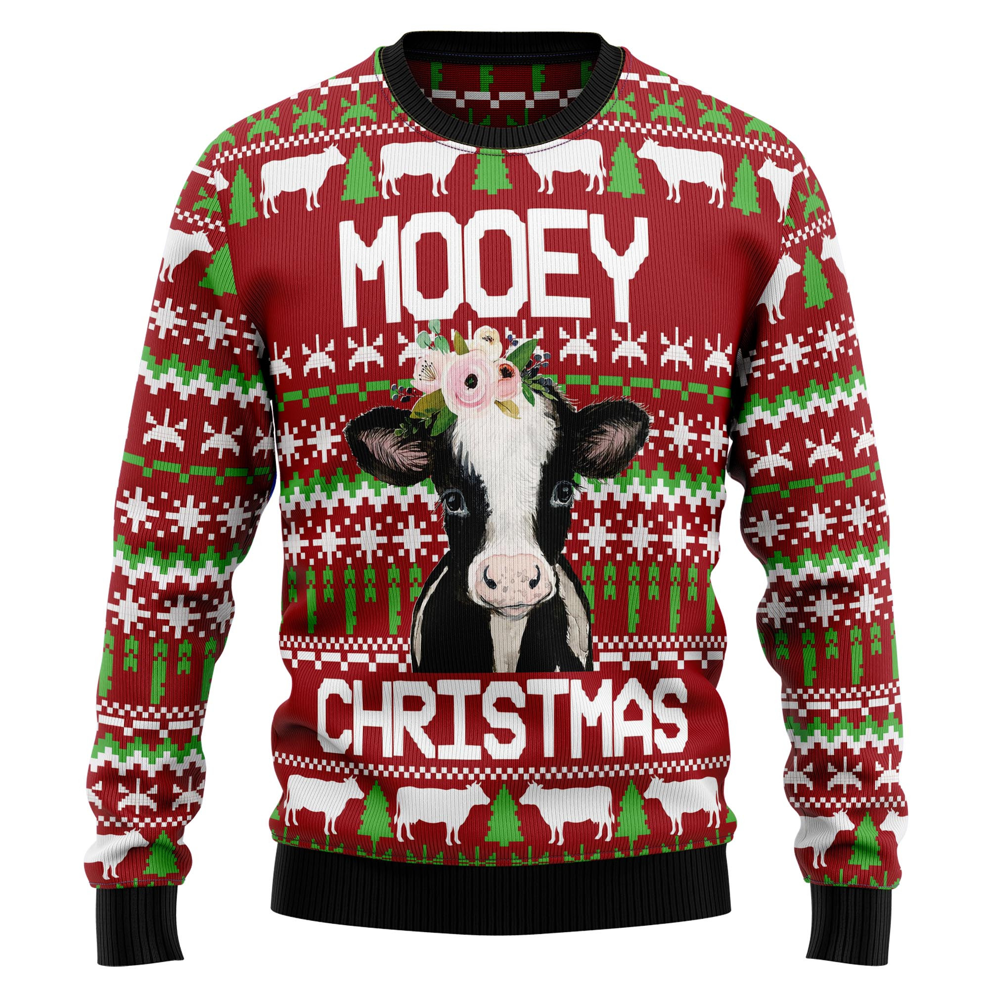 Cow Mooey Christmas Ugly Christmas Sweater