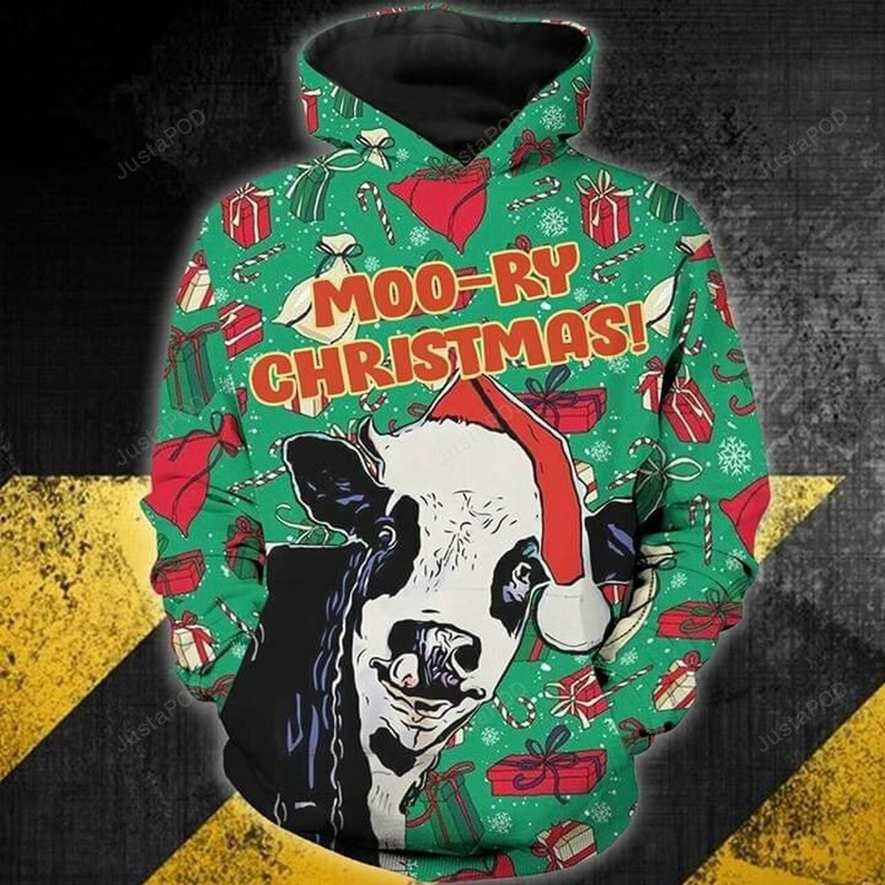 Cow Moory Christmas 3d All Over Print Hoodie