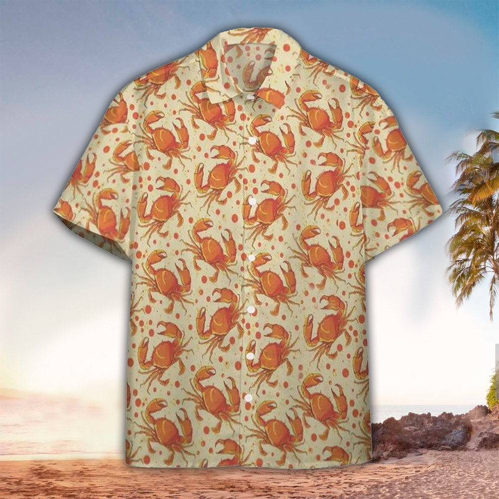 Crab Aloha Shirt Hawaiian Shirt For Crab Lovers Shirt for Men and Women