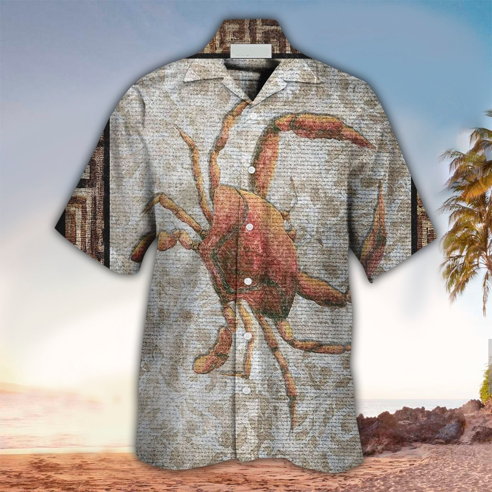 Crab Aloha Shirt Hawaiian Shirt For Crab Lovers Shirt for Men and Women